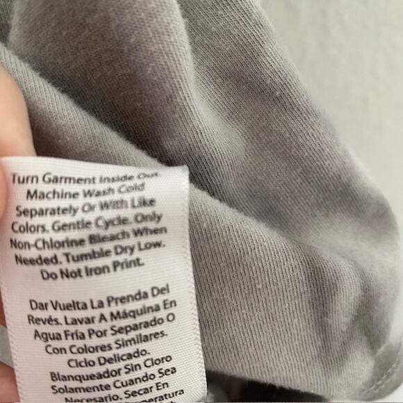 Halloween Tee Shirt BOO Gray Tie Dye Short‎ Sleeve Top Women's XL (16-18) - Picture 8 of 9